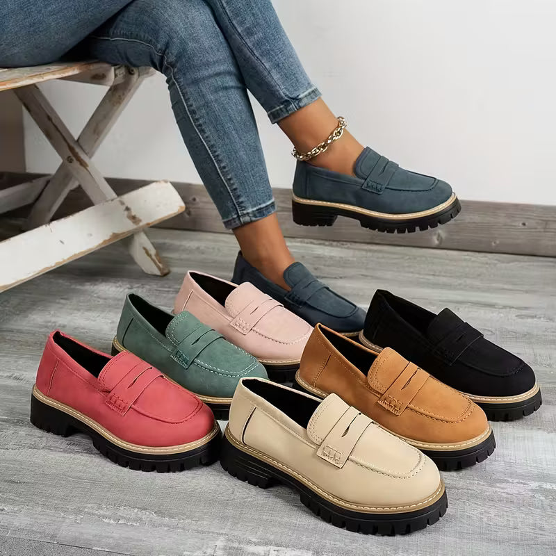 ComfortStep™ Women’s Supportive Vintage Loafers – Premium Comfort & Lightweight Walking