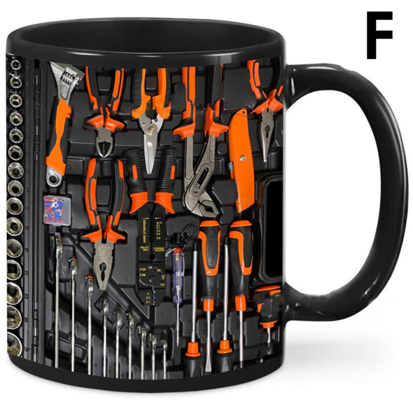 Unique 3D Mechanic Toolbox Set Coffee Mug