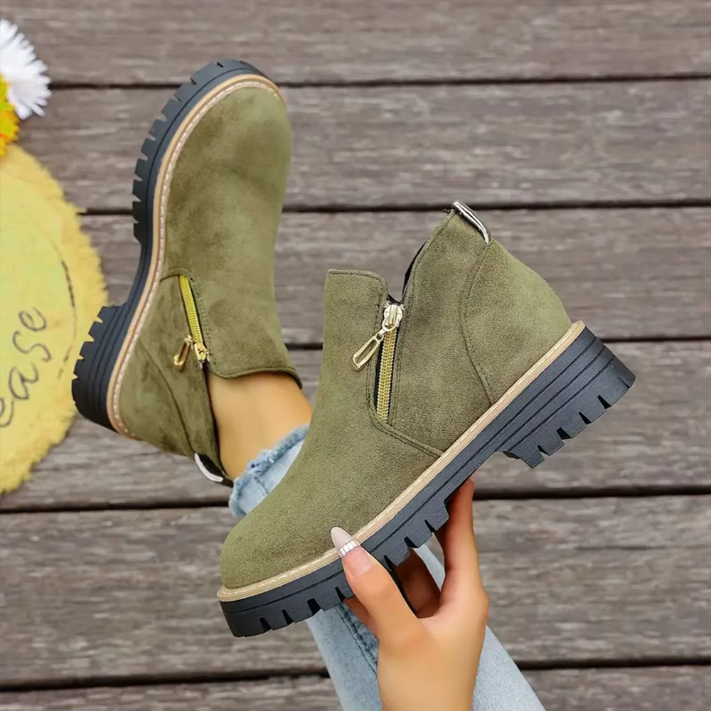 EasyStep™ Side-Zip Ankle Boots – Easy On Comfort with Built-In Stability