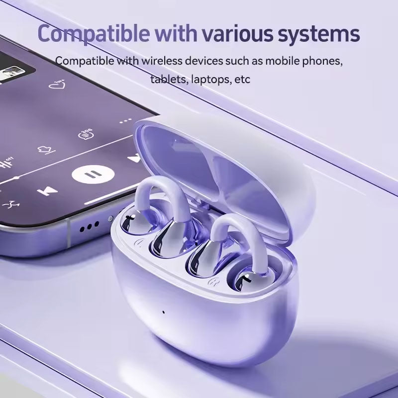 Ear clip Bluetooth headphones