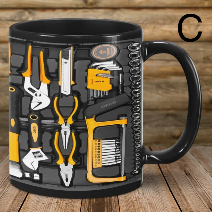 Unique 3D Mechanic Toolbox Set Coffee Mug