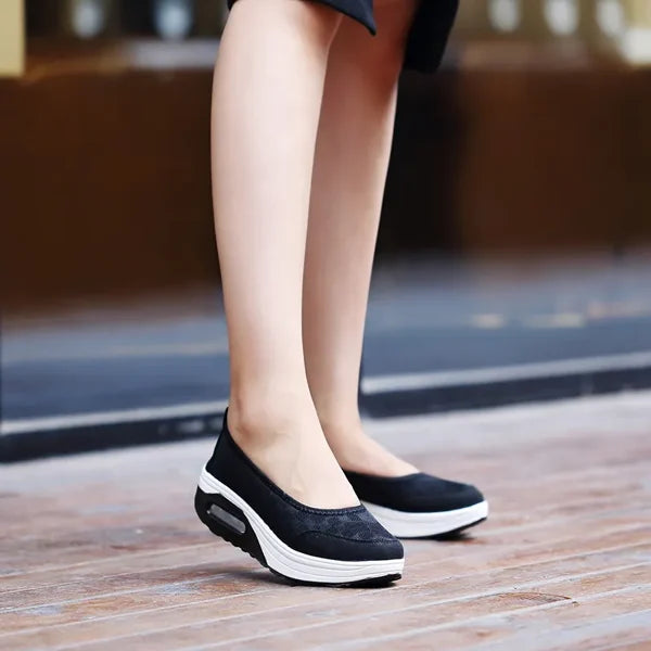 🌸🎉 Trendy Must-Have! Only a Few Left! ✨🥿💫Women's Daily Comfortable Breathable Shockproof Arch Support Orthopedic Slip-on Sneakers