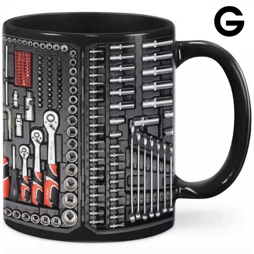 Unique 3D Mechanic Toolbox Set Coffee Mug