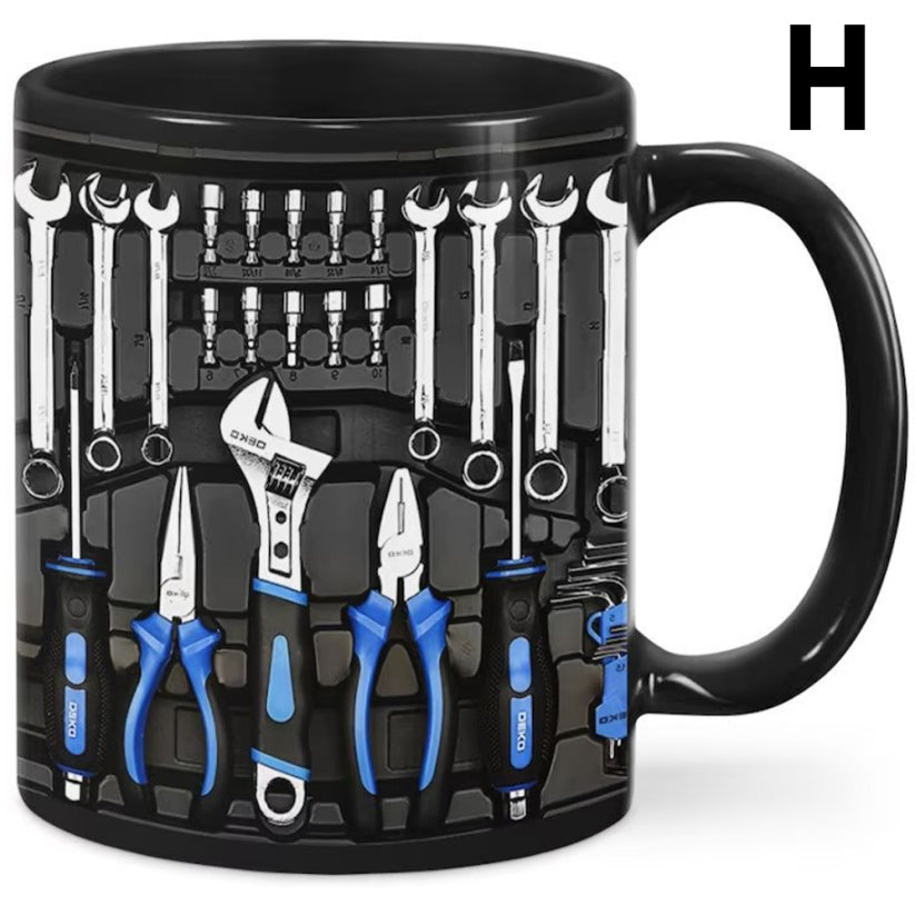 Unique 3D Mechanic Toolbox Set Coffee Mug