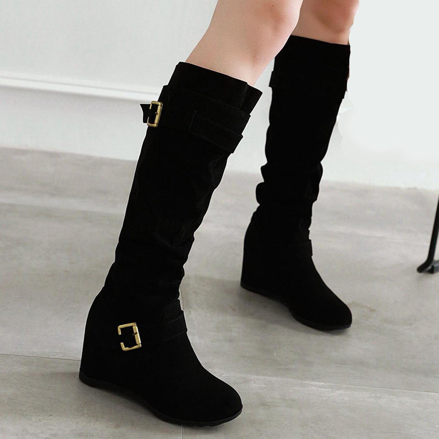 Women Vintage Boots Short Boots Thick High Heel Middle Ankle Boots Comfortable Women's Fashion Boots Botas Sapatos Feminino