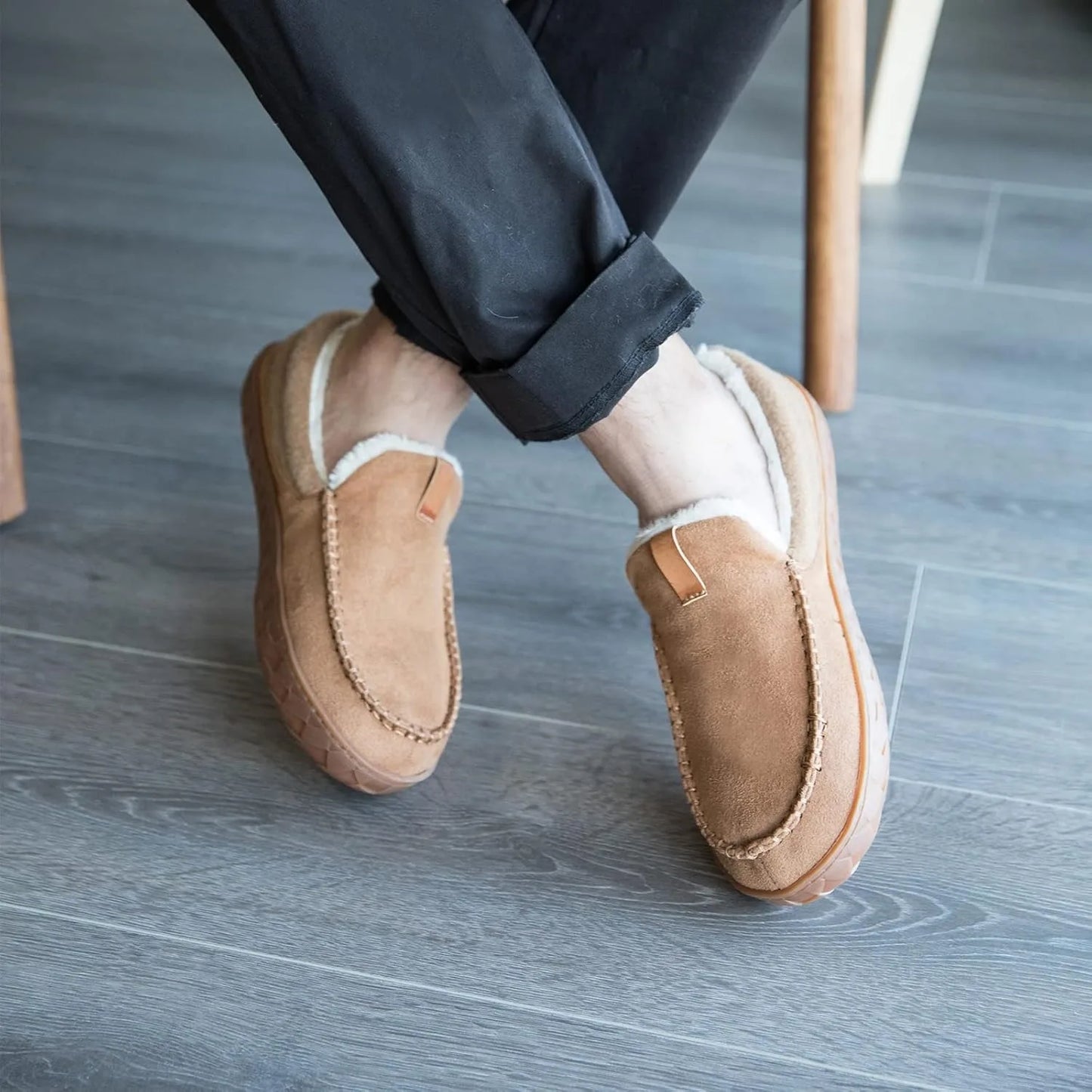 Men’s Plush Comfort Loafers – Cozy Warmth for Chilly Days