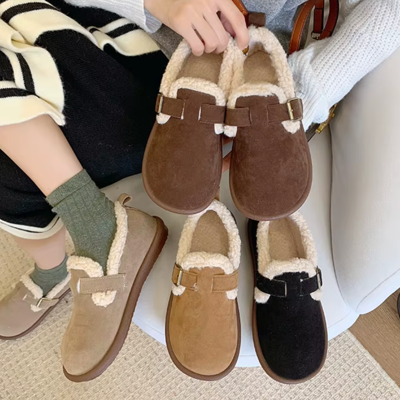 CozyStep™ Plush Winter Loafers – Warmth & Orthopedic Comfort