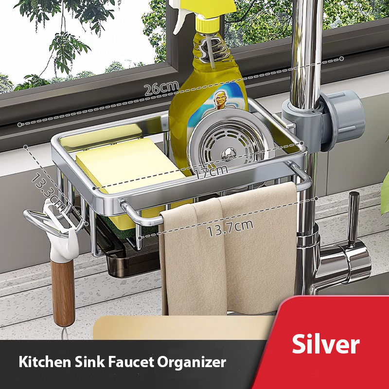 🔥 Last Day Sale Off 49% ⏰ - Kitchen Sink Faucet Organizer 🎉