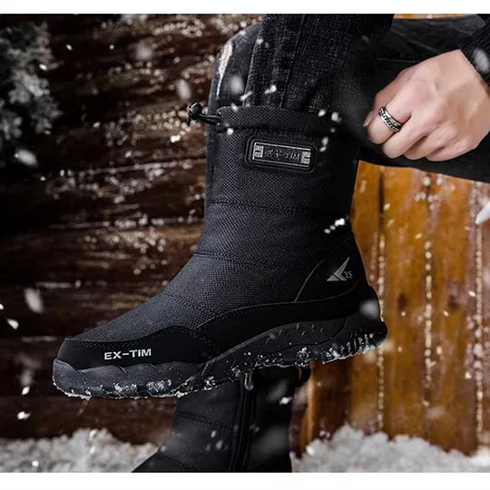 (⏰Limited Time Discount 50% off) Men's Orthopedic Ankle Support Snow Boots Waterproof Warm&Light Hiking Boots