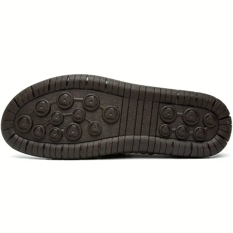 2026 FlexStep™ Classic Hand-Stitched Leather Loafers – Comfortable, Supportive, Slip-On
