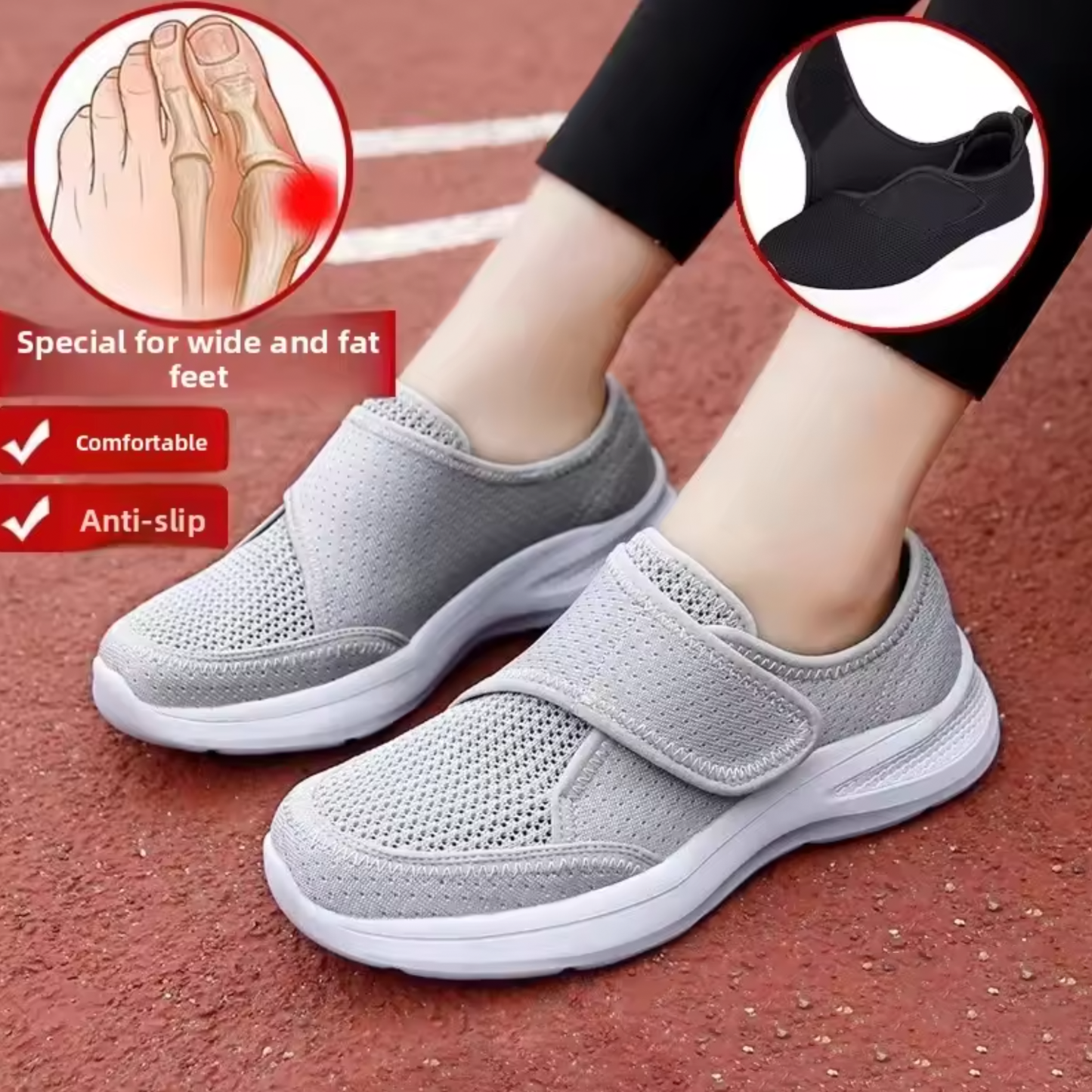 HealthyFit™ Adjustable Ultra Soft Comfortable Wide Diabetic Orthopedic Walking Shoes