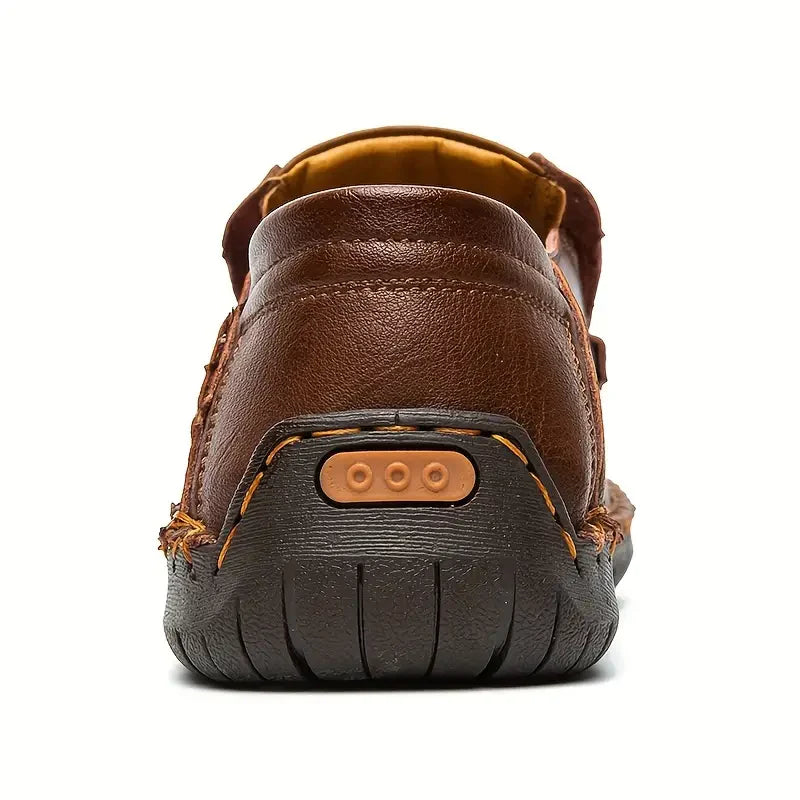 2026 FlexStep™ Classic Hand-Stitched Leather Loafers – Comfortable, Supportive, Slip-On