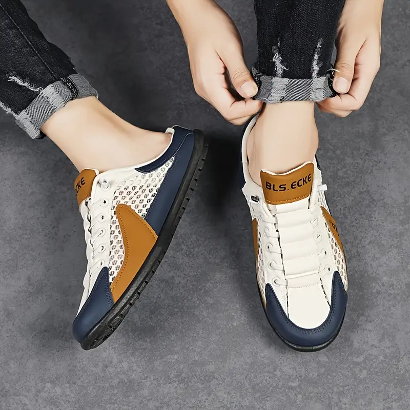 Men's Orthopedic Soft-Soled Casual Half Slippers – Trendy Summer Sneakers for Comfort & Support.