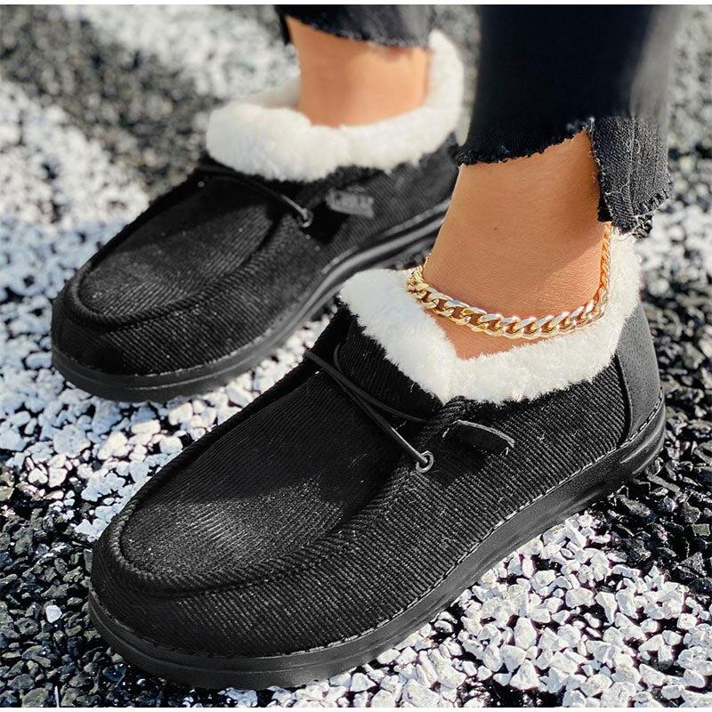 Women Winter Warm Fur Lining Ankle Boots